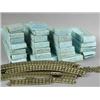 Image 1 : A box of Hornby Dublo electric rails: 8 x 506, 3, 507, 2 x 508, 2 x 509, 1 x 510, 4 x 511, 3 x 51...