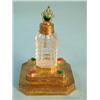 Image 1 : A 19th century French Palais Royale gilt bronze mounted perfume bottle, each corner to the base i...