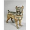 Image 1 : A late 19th century Austrian painted terracotta figure of a French bulldog, 41cm high Est. 1500/1...