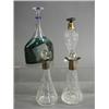 Image 1 : Two late Victorian silver mounted scent bottles with cut foliage decoration, hallmarked Chester 1...