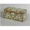 Image 1 : A 19th century continental tea caddy inlaid with brass, ivory and mother of pearl, 23cm wide Est....