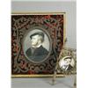 Image 1 : An oval portrait miniature of Wagner in a brass and imitation tortoiseshell mount and frame, fram...