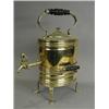 Image 1 : An early 19th century brass kettle on stand Est. 80/150...