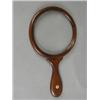 Image 1 : A Victorian/Edwardian mahogany (?) library glass, 27cm long Est. 200/250...