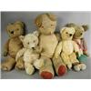 Image 1 : Five old teddy bears, tallest 72cm Est. 140/180...