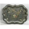 Image 1 : A Victorian painted tin tray, 78 x 62cm (poor condition) Est. 50/100...