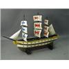 Image 1 : A wooden model galleon, originally sitting above the front entrance to the 'Ship Inn' in Hertford...
