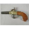 Image 1 : An early 19th century pocket percussion pistol with walnut stock, engraved Jackson, London, the s...