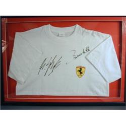 Bonhams : A Ferrari 2004/2005 team shirt signed by Michael Schumacher Bonhams : A Ferrari 2004/2005 team shirt signed by Michael Schumacher