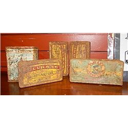 VINTAGE TINS - 5 TOTAL