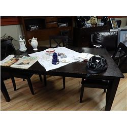 ESPRESSO DINING TABLE - NEW - SHOW ROOM UNIT (as-is)