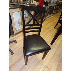 ESPRESSO DINING CHAIRS - NEW - SHOW ROOM UNITS - 5 X BID