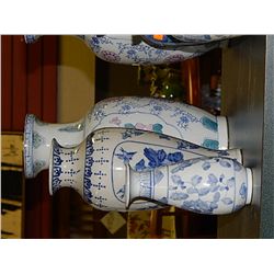 ORIENTAL VASES - 3 TOTAL