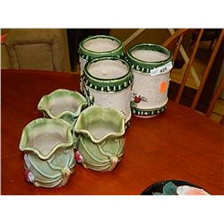 ORIENTAL POTS - 6 TOTAL