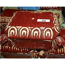 ORIENTAL POTTERY BOX - RED