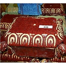 ORIENTAL POTTERY BOX - RED