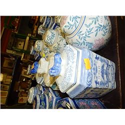 ORIENTAL GINGER JARS - 1 ROW PER LOT