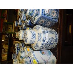 ORIENTAL GINGER JARS - 1 ROW PER LOT