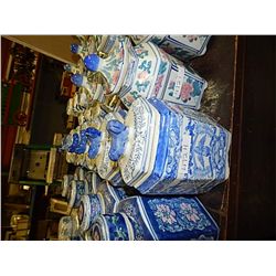 ORIENTAL GINGER JARS - 1 ROW PER LOT