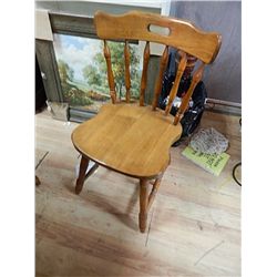 MAPLE DINING CHAIRS - 6 X BID