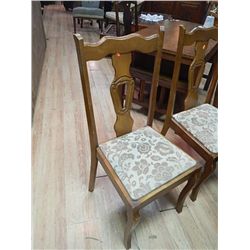 BELGIUM OAK DINING CHAIRS - SPRING SEATS - BID X 6
