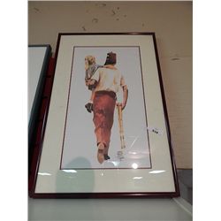 FRAMED PICTURE - MAN WITH CHILD