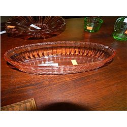 DEPRESSION GLASS BOWL - PINK