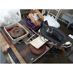 SKID OF ASSORTED THUNDERBIRD PARTS