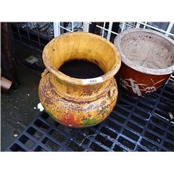 PLANT POT - YELLOW URN STYLE