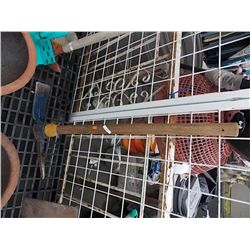 PICK AXE WITH WOOD HANDLE - BLUE