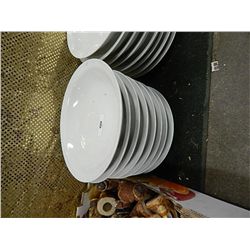 WHITE BOWLS - 8 TOTAL