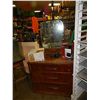 Image 1 : VINTAGE DRESSER WITH MIRROR - 3 DRAWER