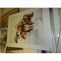 LIMITED EDITION PRINT - BREEN - ESKIMO AND DOG