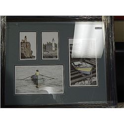 FRAMED PRINT " REFECTIONS OF THE SEA - DOUGH FISHER