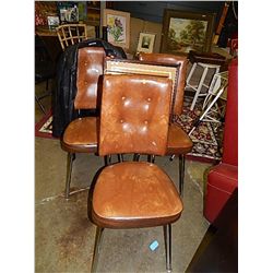 LEATHER STYLE KITCHEN DINING CHAIR - 3 FOR ONE MONEY