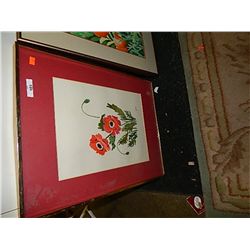 FRAMED PICTURE - POPPIES