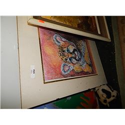FRAMED LEAOPARD SKETCH