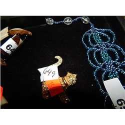 BROTCH - GOLD STYLE & CAT BROTCHE - 2 TOTAL