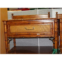 SIDE TABLE -LARGE -  BAMBOO STYLE - 1 DRAWER