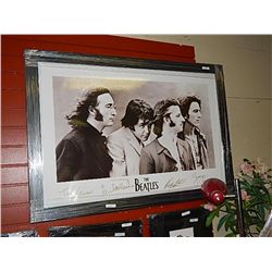 FRAMED PRINT -"THE BEATTLES - SIGNATURE