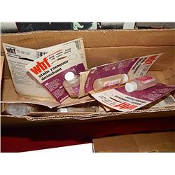 BOX OF CLOTHING STAIN REMOVER