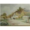 Image 1 : A. Mills VILLAGE SCENES WITH FIGURES A pair, signed, watercolours, 25 x 35cm (2) Est. 100/150...