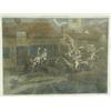 Image 1 : After Alken 'THE FIRST STEEPLECHASE ON RECORD' A set of four coloured prints, 37 x 45cm (poor con...
