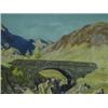 Image 1 : William Douglas Macleod 'BA BRIDGE AND STOB GHABHER, FROM THE ULD GLENCOE ROAD' pastel, signed, v...