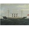Image 1 : J. Binks, 20th Century THE STEAMSHIP ARTEMIS oil on board, signed and inscribed 'Artemis' London/...