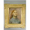 Image 1 : 20th Century English School 1/4 LENGTH PORTRAIT OF A GIRL WITH RED HAIR oil on canvas (unsigned)...
