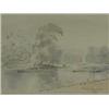 Image 1 : Philip Connard BOATING ON A LAKE WITH TREES watercolour, signed, 19 x 24cm Est. 150/200...