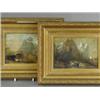 Image 1 : De Berndelwal, 19th Century A PAIR OF VIEWS OF SWISS MOUNTAINS oil on card, verso 'Wellhorn' 9,50...