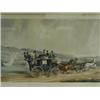 Image 2 : A pair of 19th century coaching aquatints, both framed, 32 x 59cm Est. 150/200...