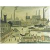 Image 1 : After Lowry NORTHERN TOWNSCAPE oil on board, framed, 59 x 74cm Est. 100/200...
